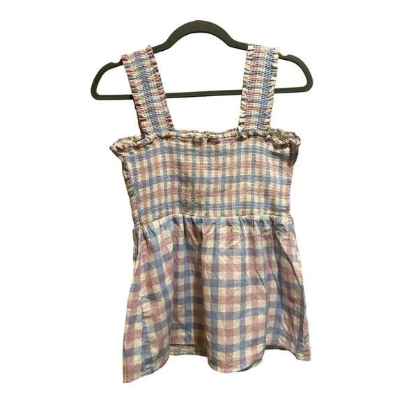 Market & Spruce Square Neck Plaid Tank‎ Top | Size M - Picture 2 of 5